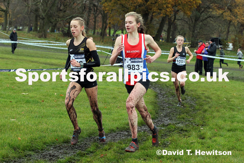 Senior and under-23 women, 2019 European Cross Country Trials and British Cross Challenge, Sefton Park, Liverpool.  Photo: David T. Hewitson/Sports for All Pics